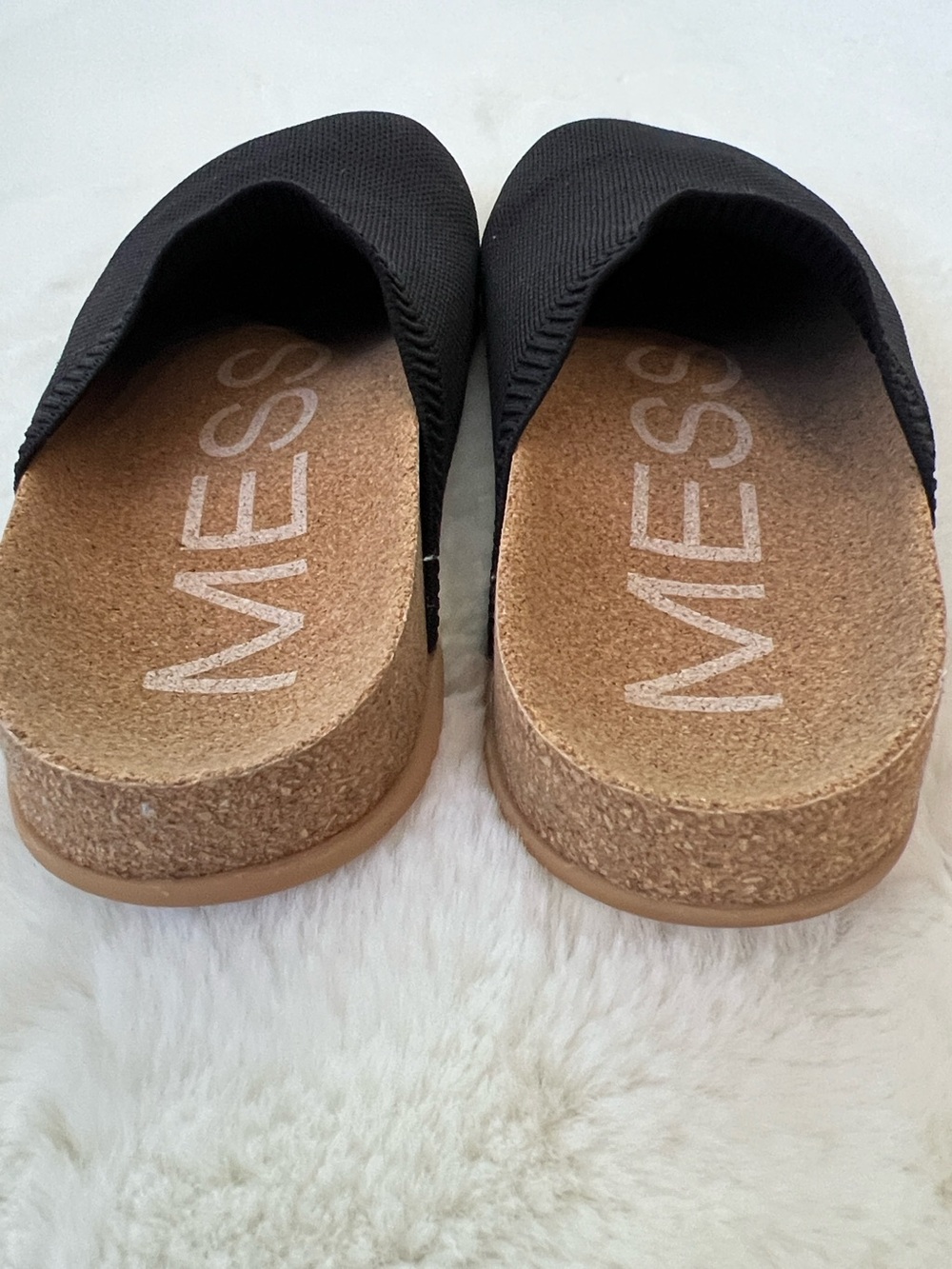 MESSAGE Henning Classic Black Slip On Mule Shoes Sz 37 US 6.5-7 - Picture 6 of 15